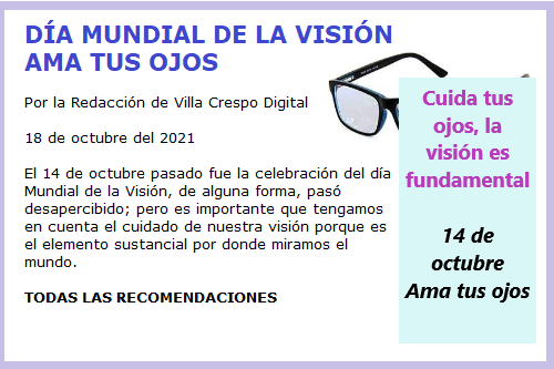 DIA MUNDIAL DE LA VISION
